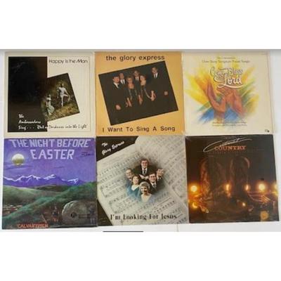 Religious Vinyl LP Albums: Cam Floria, Glory Express, Cavalrymen, Ambassadors