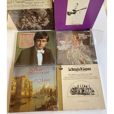 Classical Vinyl LP Albums: Bruckner, Vivaldi, Segovia, Verdi, Oistrakh, Solti