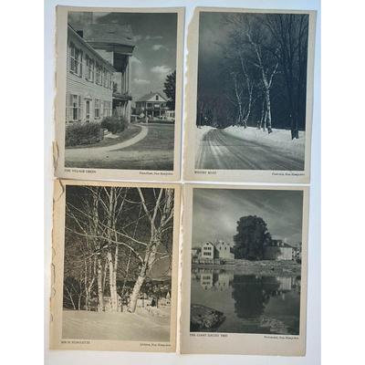 22 Vintage New Hampshire Pictures: Dartmouth, Lake Wiinepasuake, Church, Barn