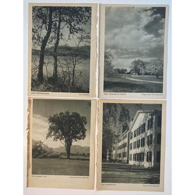 22 Vintage New Hampshire Pictures: Dartmouth, Lake Wiinepasuake, Church, Barn