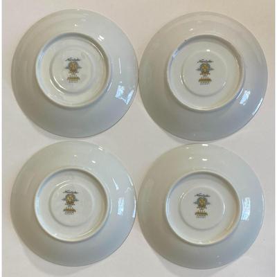 4 Noritake Joanne 6466 Saucers Made In Japan 5 7/8"