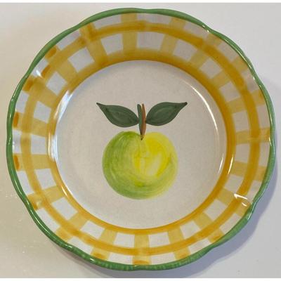 4 Williams Sonoma Country Fair 8 3/8" Designers Guild Salad Plates Made In Italy