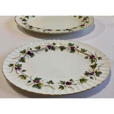 Royal Worcester Fine Bone China Bacchanal Platters (13.5" & 15.5") England