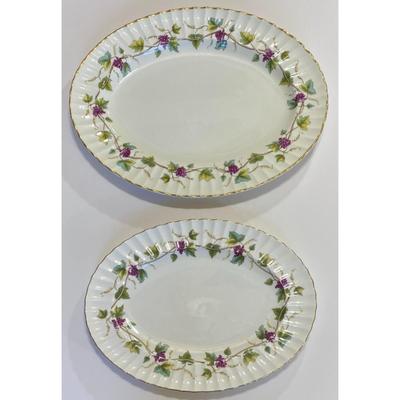 Royal Worcester Fine Bone China Bacchanal Platters (13.5" & 15.5") England