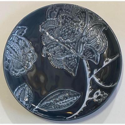 2 Southern Living Blue Floral Vine Salad Plates Ironstone Dillard's Exclusive