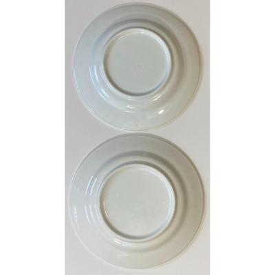 2 Quadrifoglio Blue Yellow Leaf Dinner Plates Made In Italy 11" and 10.25"