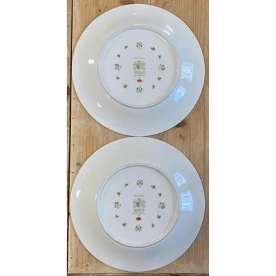 2 American Royalty Spring Gardens Very Fine Porcelain Japan Dinner Plates 1003