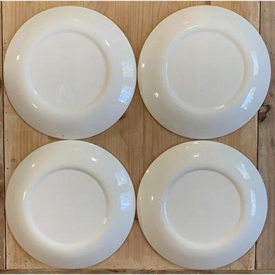 4 Vintage Homer Laughlin Brown & Tan 10 1/8" Dinner Plates