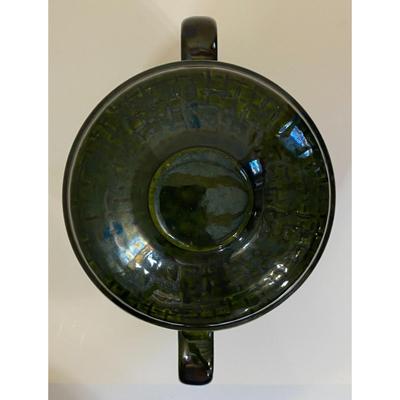 Green Rumtopf Ceramic Storage Jar With Lid West Germany 820-28 Fruit