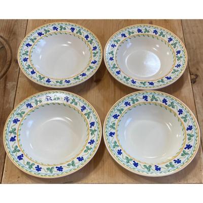 4 Mikasa Wine & Roses Soup / Cereal / Salad Bowls CP010 Made In Malaysia (B)