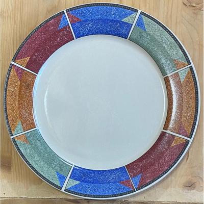 4 Sakura Majesticware 10 5/8" Astral Stoneware Dinner Plates 1997 Sue Zipkin (B)