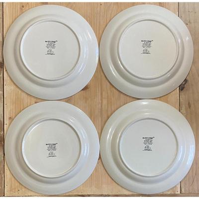 4 Sakura Majesticware 10 5/8" Astral Stoneware Dinner Plates 1997 Sue Zipkin (B)