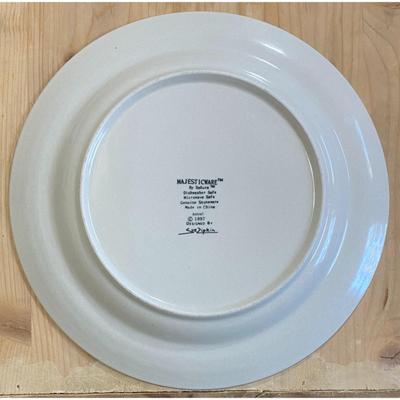 4 Sakura Majesticware 10 5/8" Astral Stoneware Dinner Plates 1997 Sue Zipkin (B)