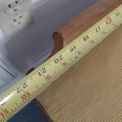 Vintage Vanity or Slipper Bench with Hand Stitched Upholstered Seat