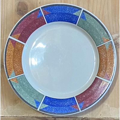 4 Sakura Majesticware 7.5" Astral Stoneware Salad Plates 1997 Sue Zipkin (C)
