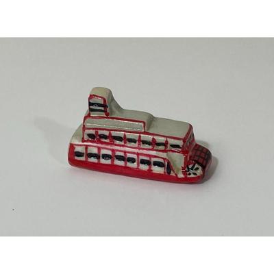 St. Louis Arch Ceramic Hinged Trinket Box w Paddle Boat Missouri Travel Souvenir