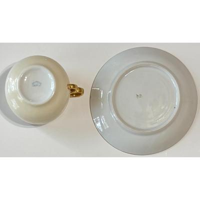 Vintage Dishes 2 Salad Plates, 2 Bread Plates, Teacup & Saucer Set Bavaria Japan