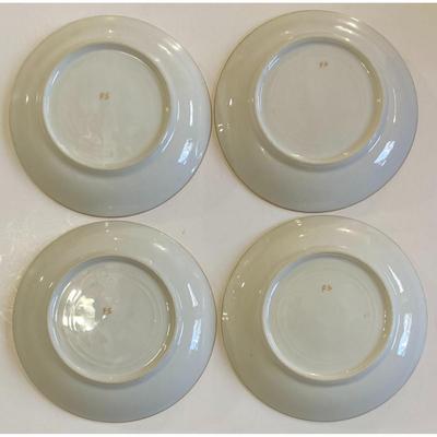 4 F S Teacup & Saucer Sets With Gold Trim Made In Japan Noritake