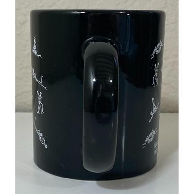 Skeletons Having Sex Positions Mug Black White Karma Sutra Skeletal Fornication