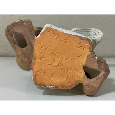 Vintage 1964 Ceramic Daily News Carrier Figurine Mid-Century Modern MCM 1960s