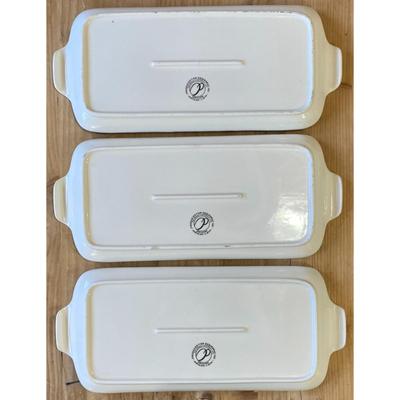 3 Vintage Designpac Farmer Bread Serving Trays Black White Yellow 13 5/8 x 5 7/8