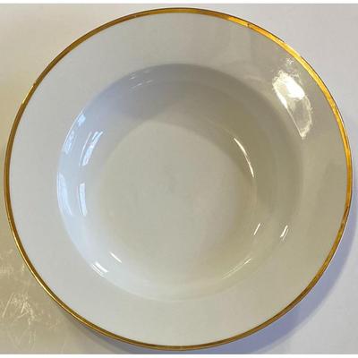 4 Wallace Silversmiths Gold Plume White w/ Gold Trim Bowls - B