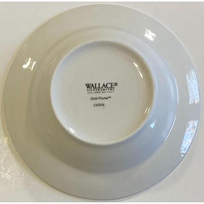 4 Wallace Silversmiths Gold Plume White w/ Gold Trim Bowls - B