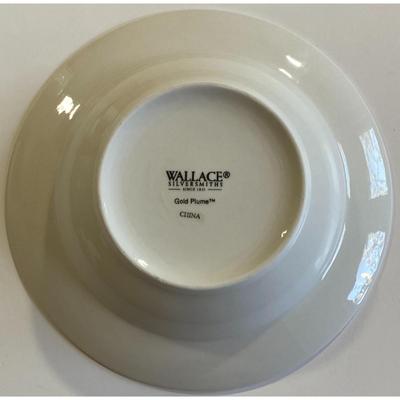 4 Wallace Silversmiths Gold Plume White w/ Gold Trim Bowls - A