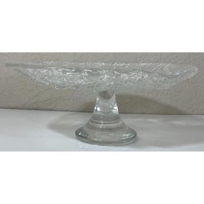 Vintage Mikasa True Love German Crystal Pedestal Cake Plate / Stand Compote 8.5”