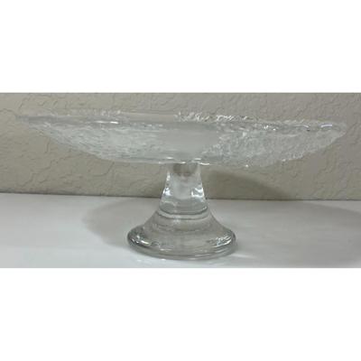 Vintage Mikasa True Love German Crystal Pedestal Cake Plate / Stand Compote 8.5”