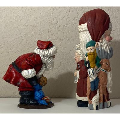Hand Painted Santa Claus Philippines Santa Claus Folk Art Reindeer Elf Christmas