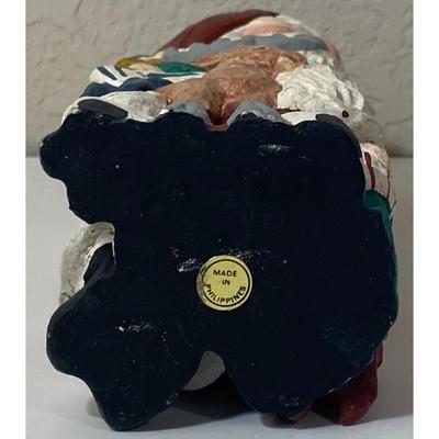 Hand Painted Santa Claus Philippines Santa Claus Folk Art Reindeer Elf Christmas