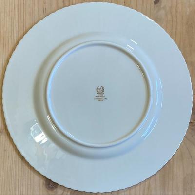 6 Lenox Cinderella V-308 Dinner Plates Made USA Flower Floral Vintage 1947-1966