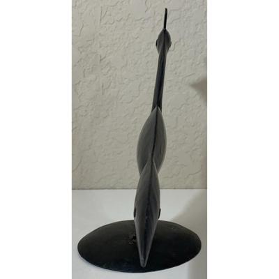 Vintage Black Metal Peacock SAS Made In India