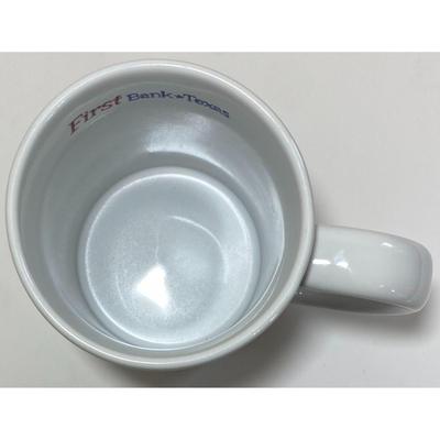 First Bank Texas Mug Cowboy Hat Cowgirl Boots Spurs Airplane Abilene Thailand