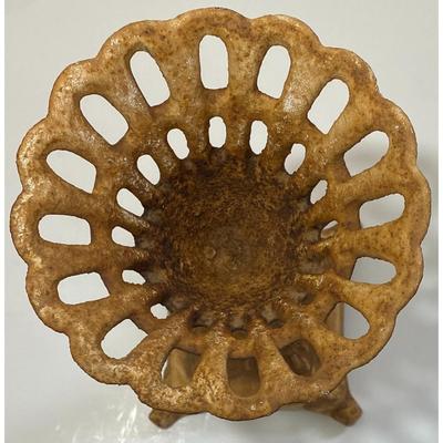 Vintage Light Brown Decorative Iron Candle Holder