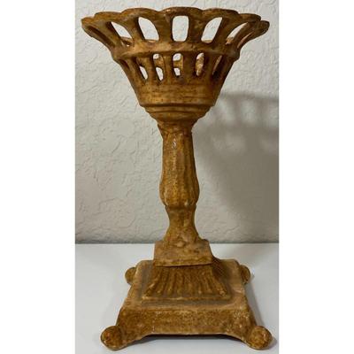 Vintage Light Brown Decorative Iron Candle Holder