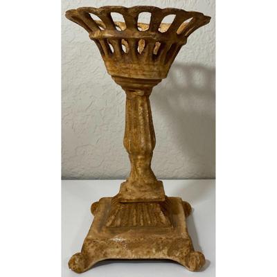 Vintage Light Brown Decorative Iron Candle Holder