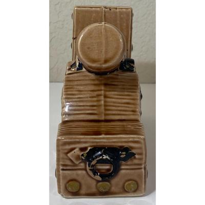 Vintage Brown & Black Ceramic Norleans Cannon Bookend Books Book Militaria