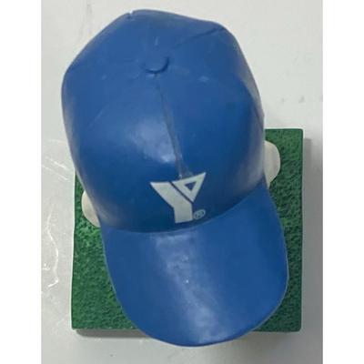 Vintage I Am A YMCA Kid Boy Bobblehead Baseball Strong Communities Blue Green