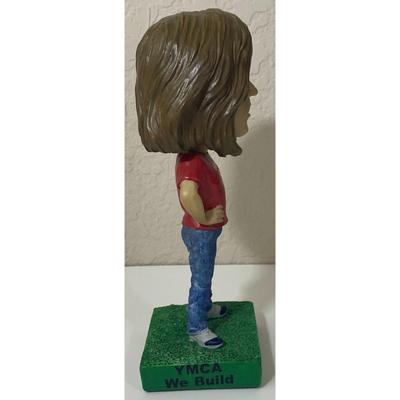 Vintage I Am A YMCA Kid Girl Bobblehead Strong Communities Green Red Blue