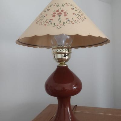 Ceramic Post Accent Lamp with Shade