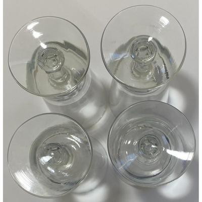 4 Vintage In Conscientia Fortitudo B & E VKL Stemmed Glasses Consciousness