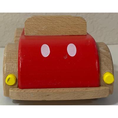 Wooden Disney Lot: Mickey Mouse Car, Melissa & Doug Minnie Dress Up, Puzzle