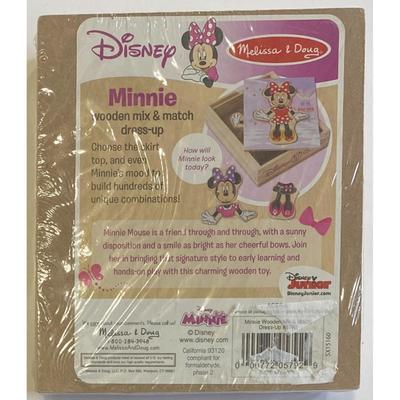 Wooden Disney Lot: Mickey Mouse Car, Melissa & Doug Minnie Dress Up, Puzzle