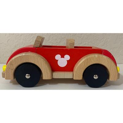 Wooden Disney Lot: Mickey Mouse Car, Melissa & Doug Minnie Dress Up, Puzzle