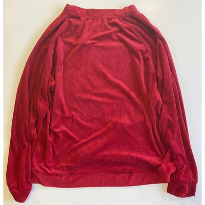 Rae Dunn Merry & Bright Red White Large Size L Polyester Spandex Top RN# 125288