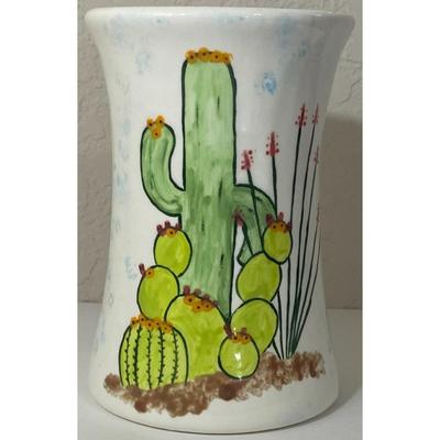 Vintage Saguaro Cactus Vase Sonoran Desert Arizona California West Southwestern