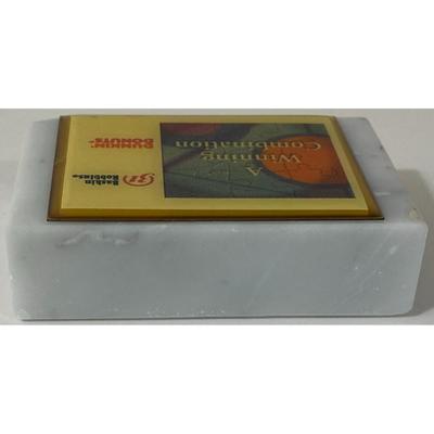 Vintage Baskin Robbins Dunkin Donuts Winning Combination Paperweight Marble Base