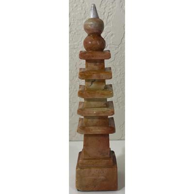 Vintage Stone Carved Pagoda Statue Tower Asia Asian Japan China